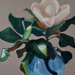 Bild: 1 Colle - magnolia in vaso azzurro 40x50