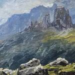 Bild: 11 Cinque torri 1949 Olio su cartone 16 x 23