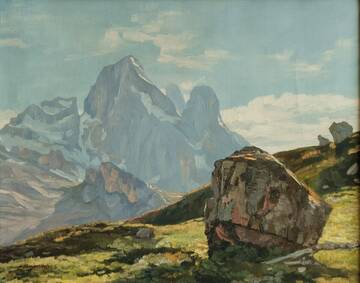 DIE REGION WIDMET GIOVANNI MAINO, DEM MALER DER TRENTINER BERGE, EINE AUSSTELLUNG