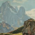 Bild: 15 MONTE CIVETTA QUADRO 1951 olio su tela Collezione Mauro Betta