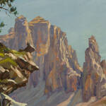 Bild: 19 Le torri del Sella 1957 olio su tela 45,8 x 50,6