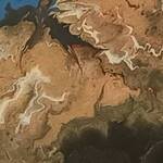 Bild: Bruno Capossela - Astratto, Libero pensiero, fluid painting e resina mis 30x30