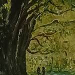 Bild: Bruno Capossela - Passeggiata lung'adige, acrilico su tela, mis 24x18