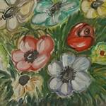 Bild: Bruno Capossela - Vaso di fiori, olio mis 60x50