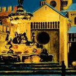 Bild: Caliari Giulio - Fontana del Nettuno Palazzo Pretorio e Duomo