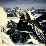 Bild: Caliari Giulio - veduta dal M. Maudit verso le Grandes Jorasses e Monte Rosa