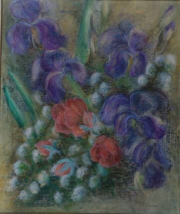 Bild: Cristofori Melchiorri Raffaella - rose e iris - 1986