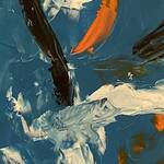 Bild: F. MICELI LILITH -pesci tecnica mista su tela