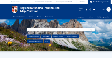 DIE NEUE WEBSITE DER REGIONE GEHT IN BETRIEB