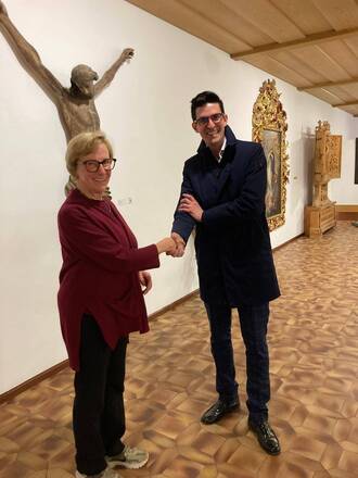 ASSESSOR LUCA GUGLIELMI ZU BESUCH BEIM MUSEUM GHERDËINA IN ST. ULRICH