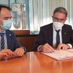 Bild: Il direttore regionale dell’Inps Antonio Maria Di Marco Pizzongolo e il presidente Arno Kompatscher