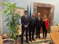 Bild: L'assessore Guglielmi dal ministro Calderoli