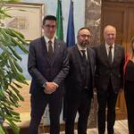 Bild: L'assessore Guglielmi dal ministro Calderoli